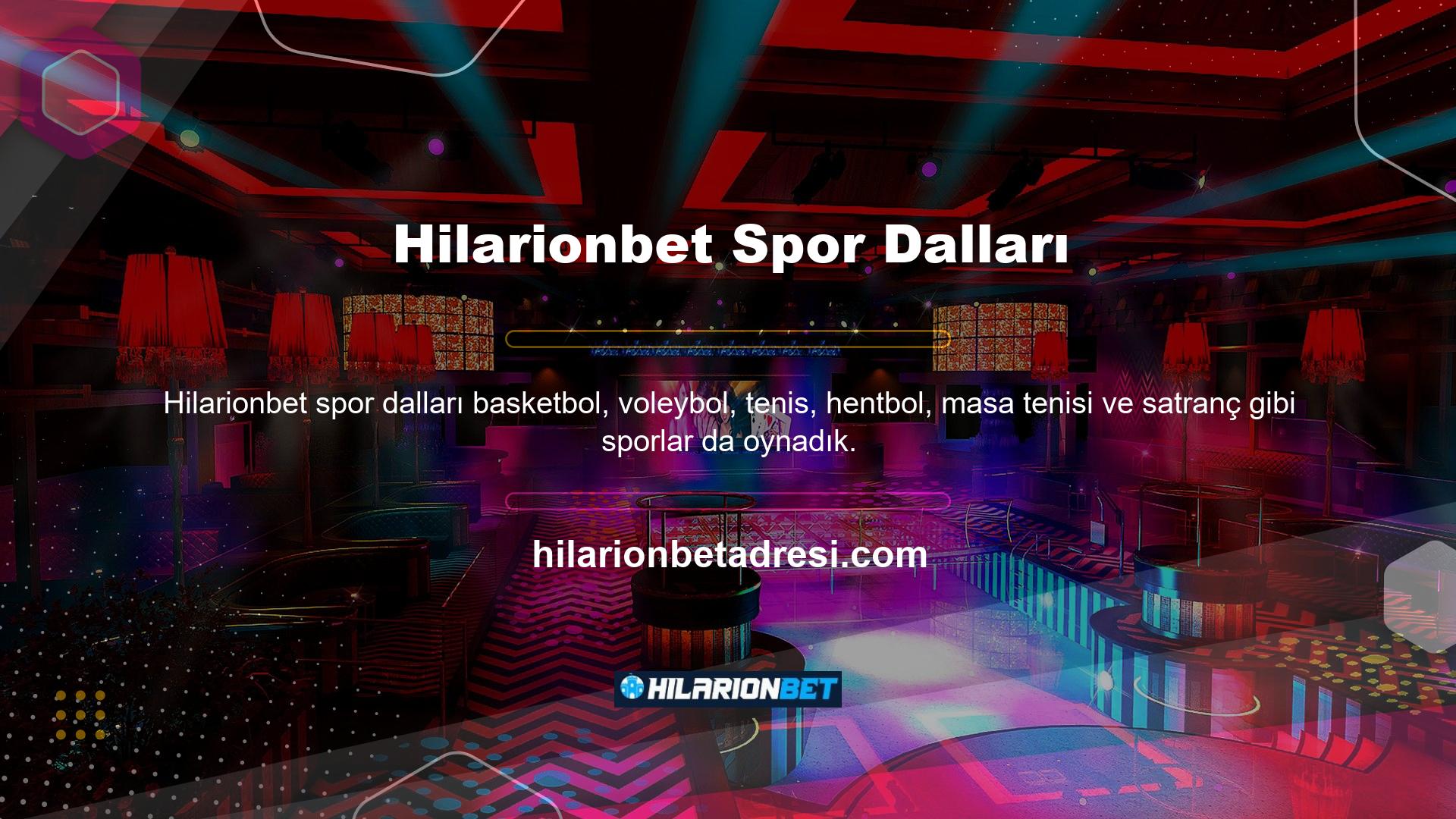Ayrıca Hilarionbet ilgili sporların sanal yarışmalara bahse girmesine izin verdiği de belirtilmelidir